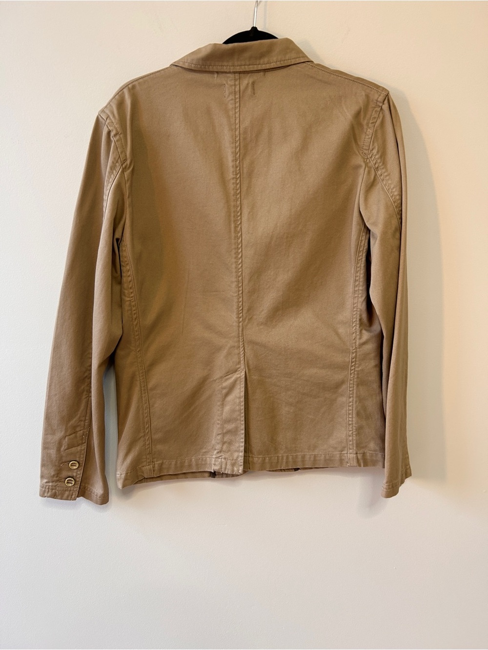 Roots Mens Size Small Cotton Khaki Tan Cotton Blazer Safari Jungle Academia - Picture 3 of 12